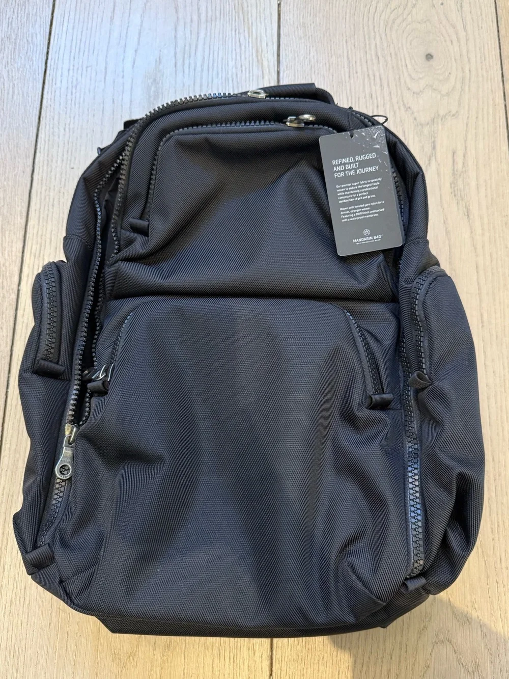 Pioneer Black Men's Travel Backpack NEW with tags - Picture 2 of 14